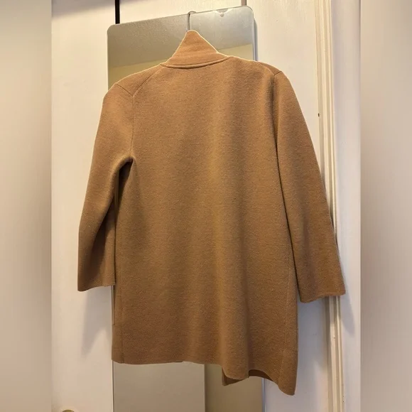 J. Crew Camel Knit Sweater Blazer - Picture 2 of 7